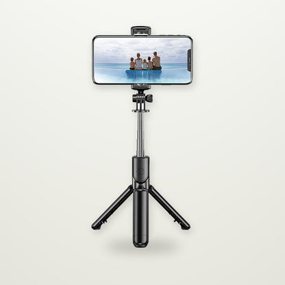 Extendable Selfie Stick Tripod, Optional Fill Light