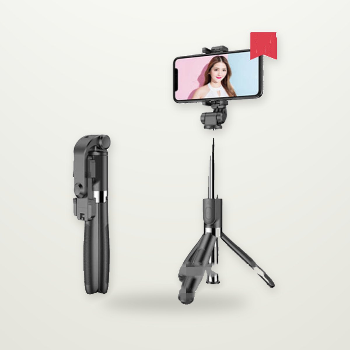Mini Tripod Selfie Stick with Detachable Remote