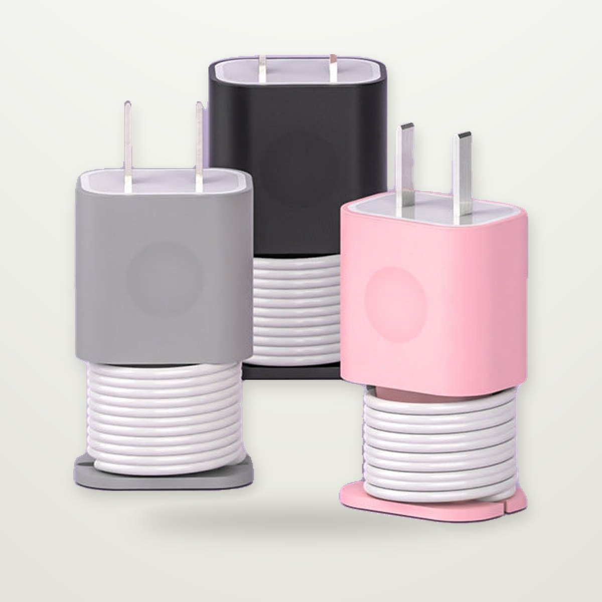 Silicone Charger Cover with Cable Winder for 18W/20W USB-C Bricks