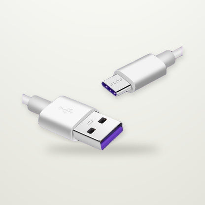 5A Fast-Charge Cable, USB-C, Lightning or Micro-USB