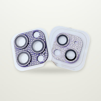 Crystal-Ring Integrated Camera Lens Protector for iPhone 11–15
