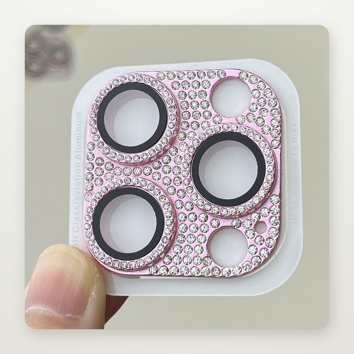 Crystal-Ring Integrated Camera Lens Protector for iPhone 11–15