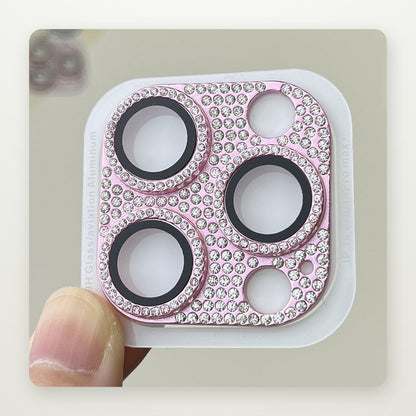 Crystal-Ring Integrated Camera Lens Protector for iPhone 11–15