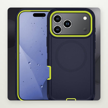 Two-Tone Magnetic Kickstand Case for iPhone 14–17