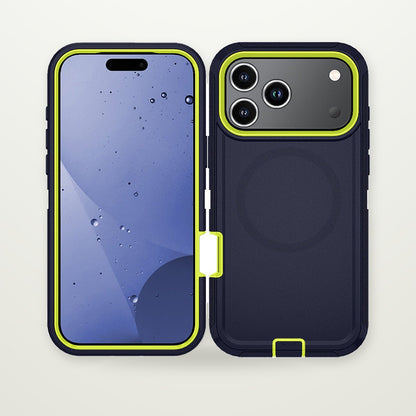 Two-Tone Magnetic Kickstand Case for iPhone 14–17