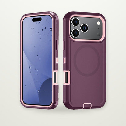 Two-Tone Magnetic Kickstand Case for iPhone 14–17
