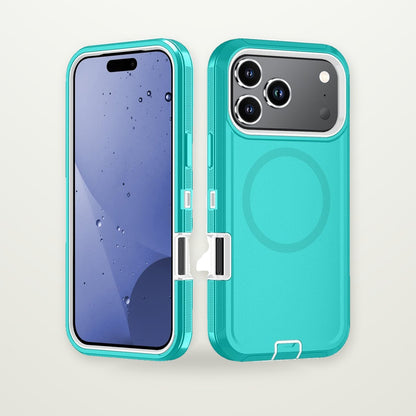 Two-Tone Magnetic Kickstand Case for iPhone 14–17