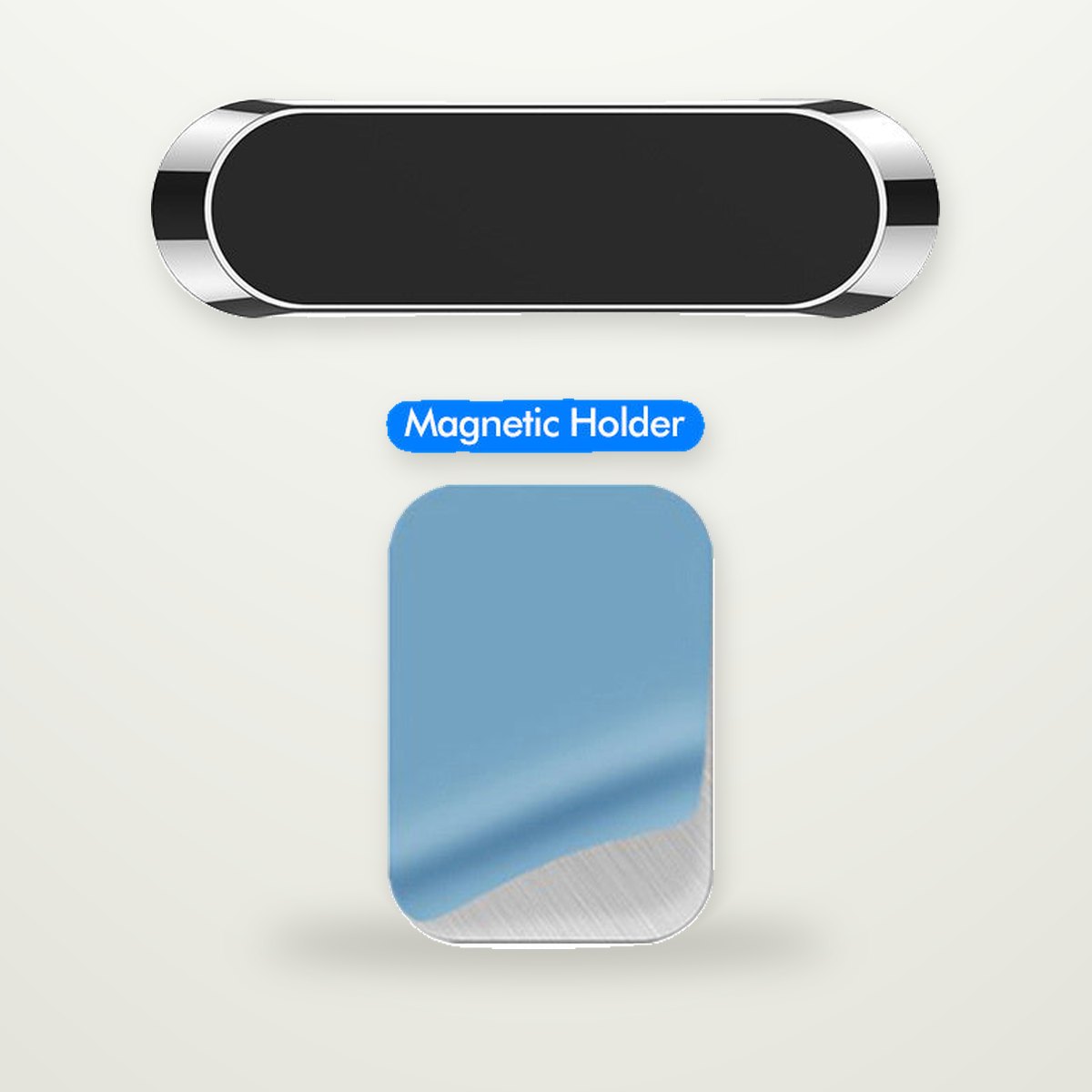 Slim Aluminum Magnetic Strip Car Mount