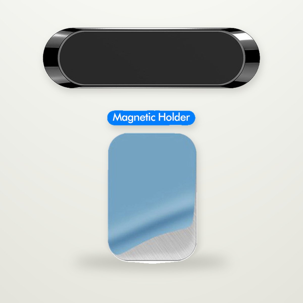 Slim Aluminum Magnetic Strip Car Mount