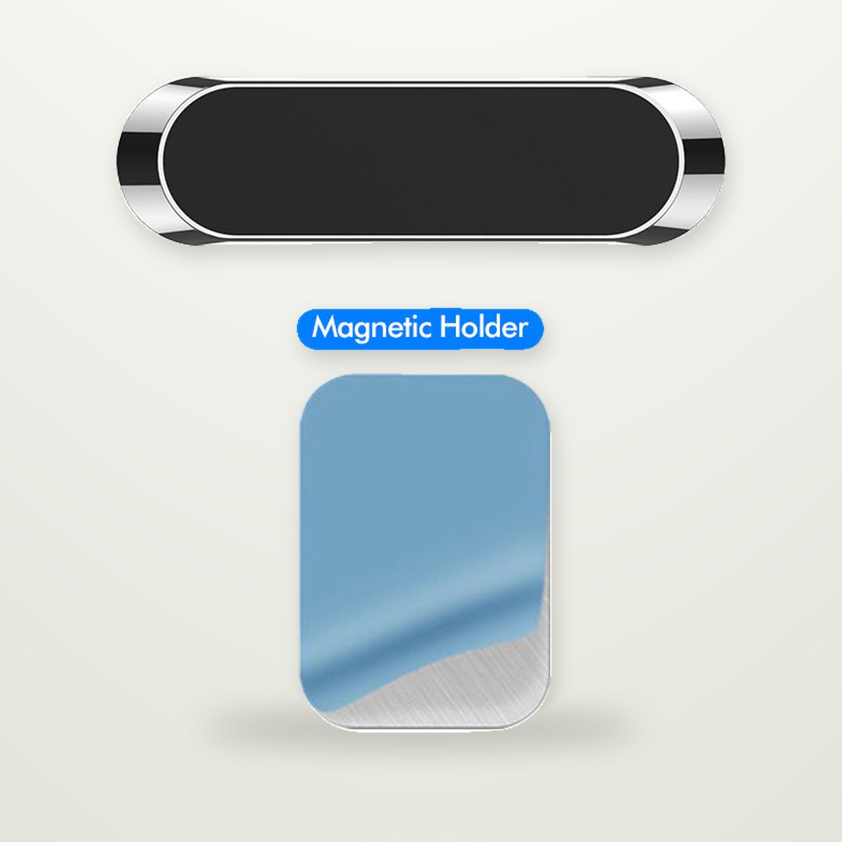 Slim Aluminum Magnetic Strip Car Mount