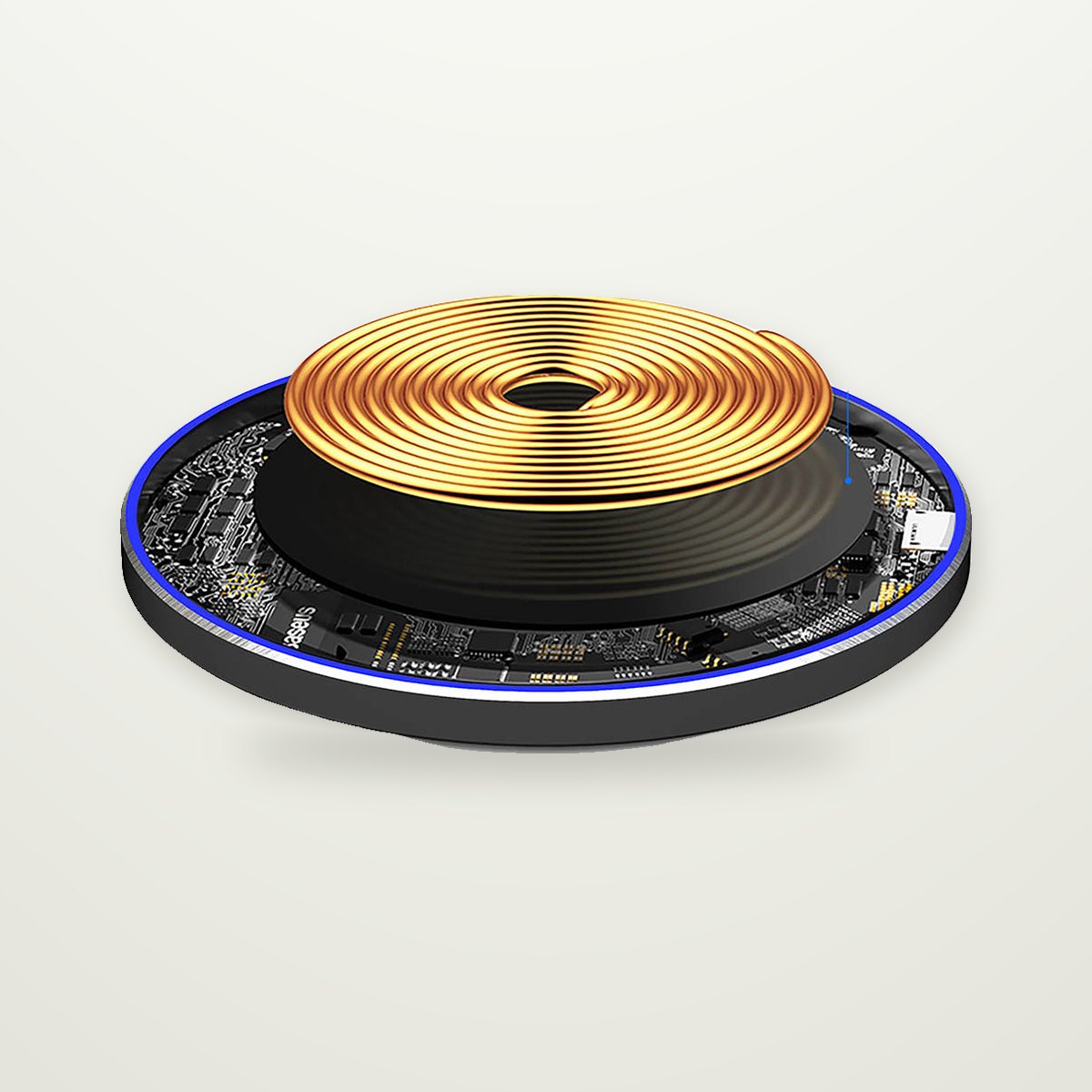 20W Fabric-Top Wireless Charging Pad
