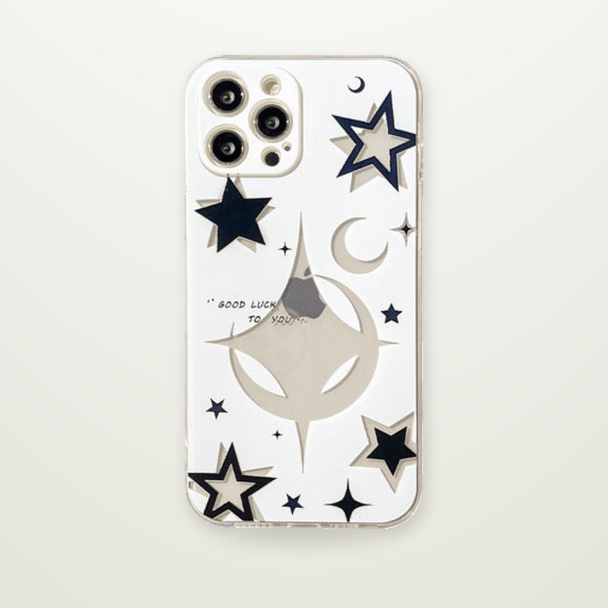 Hollow Star Tempered Glass Case for iPhone 12–17