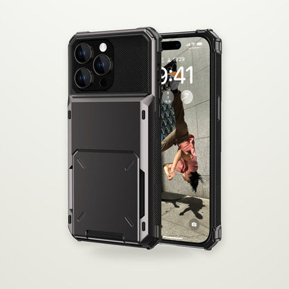 Flip Cover Card-Slot Case for iPhone 15–17