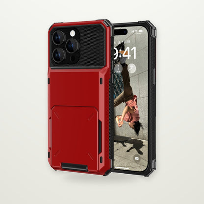 Flip Cover Card-Slot Case for iPhone 15–17