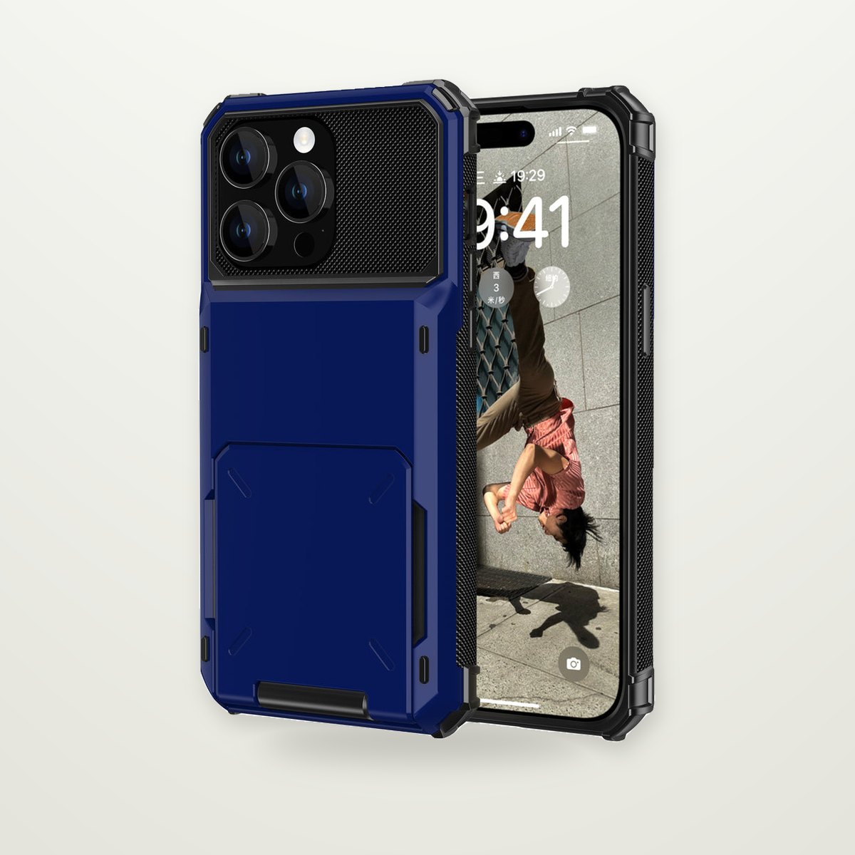 Flip Cover Card-Slot Case for iPhone 15–17