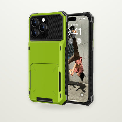Flip Cover Card-Slot Case for iPhone 15–17
