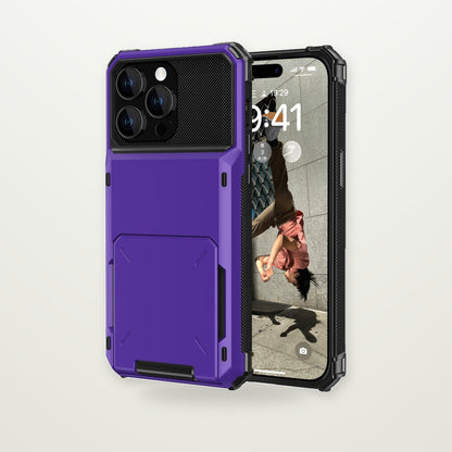 Flip Cover Card-Slot Case for iPhone 15–17