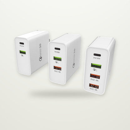 4-Port PD & QC Fast Wall Charger