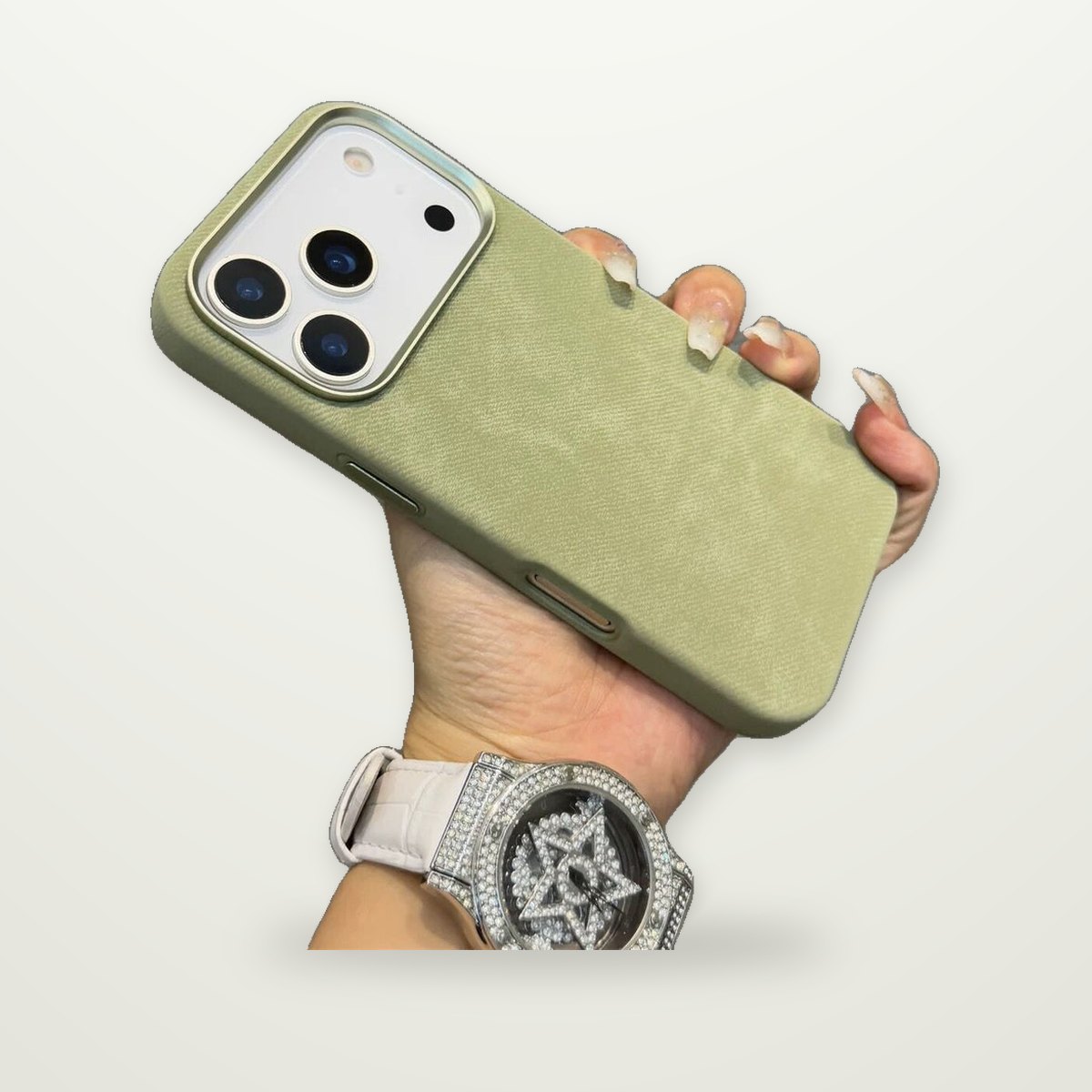Fabric-Wrapped Magnetic Case for iPhone 12–17