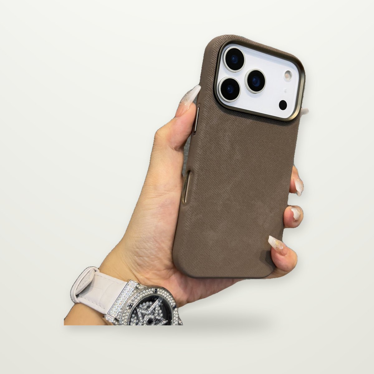 Fabric-Wrapped Magnetic Case for iPhone 12–17