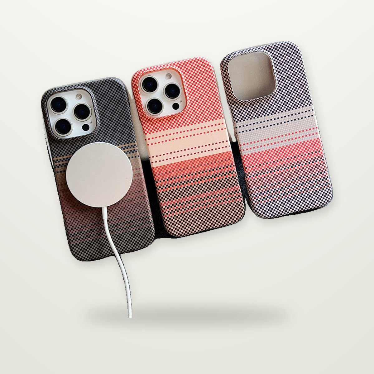 Frosted Kevlar-Pattern Magnetic Case for iPhone 17 Series