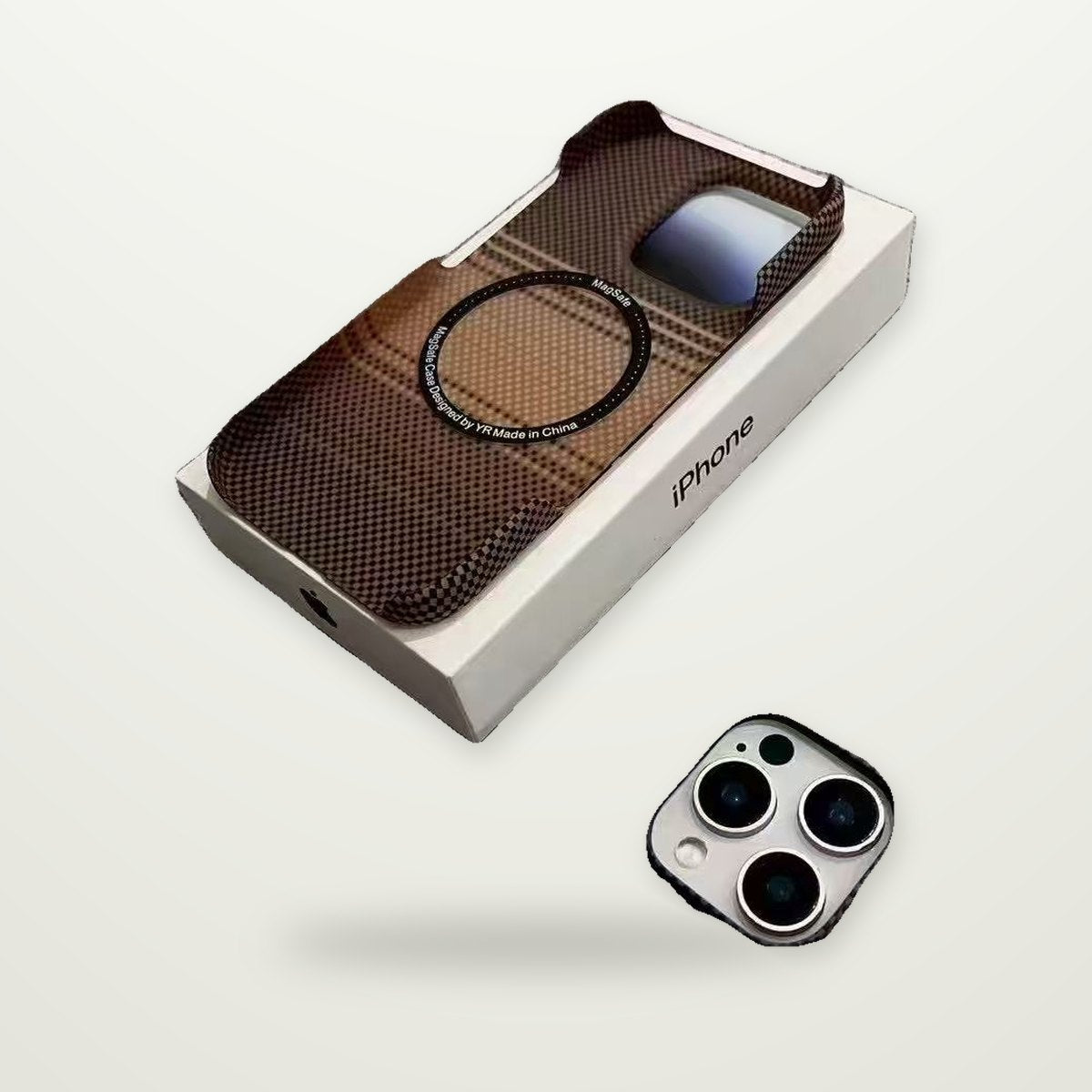 Frosted Kevlar-Pattern Magnetic Case for iPhone 17 Series