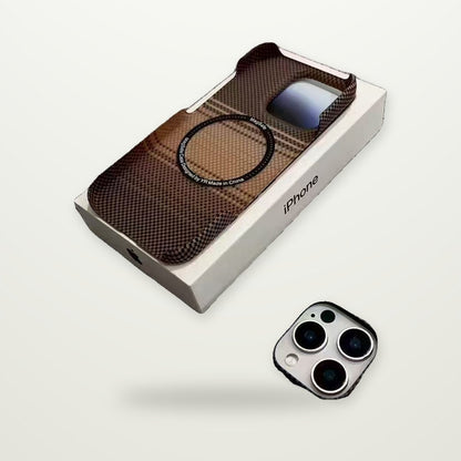 Frosted Kevlar-Pattern Magnetic Case for iPhone 17 Series