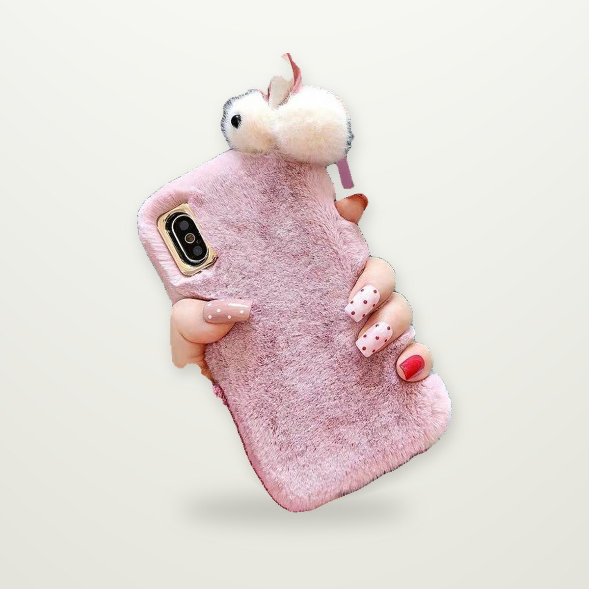 Plush Fur Case for iPhone 13–16