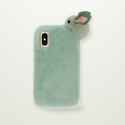 Plush Fur Case for iPhone 13–16