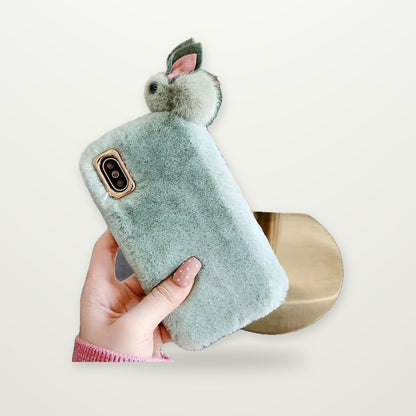 Plush Fur Case for iPhone 13–16