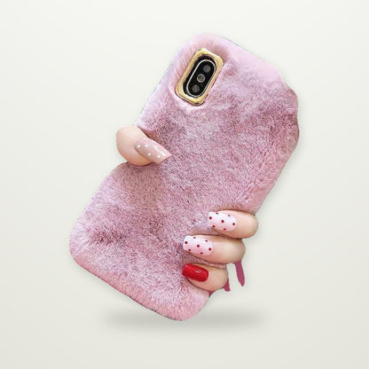 Plush Fur Case for iPhone 13–16