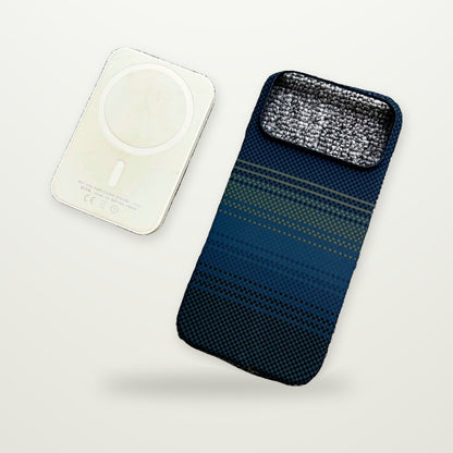Aramid-Pattern Magnetic Case for iPhone 16–17