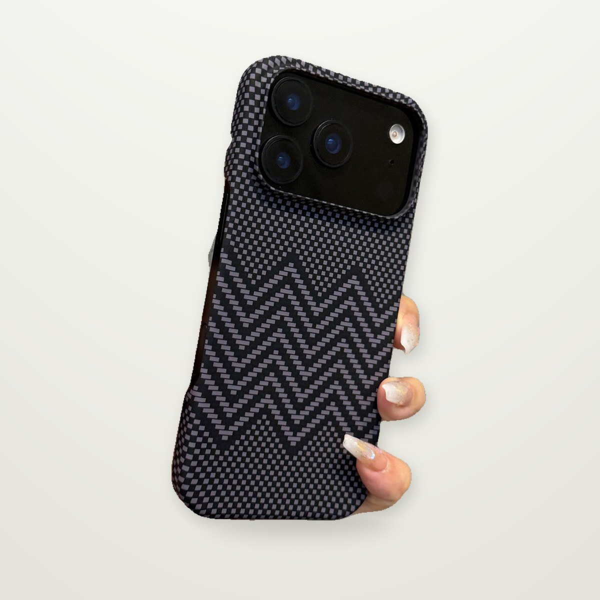 Aramid-Pattern Magnetic Case for iPhone 16–17