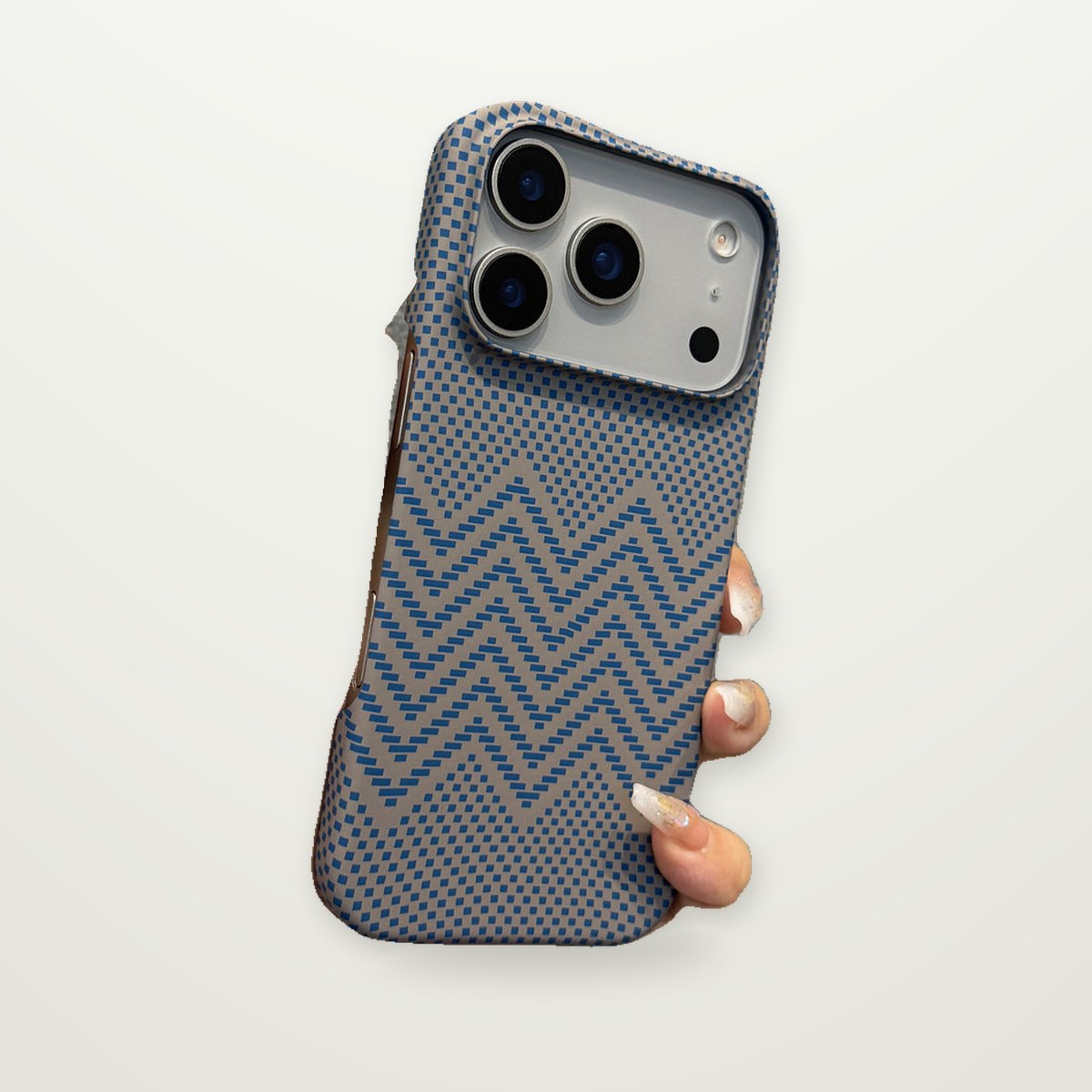 Aramid-Pattern Magnetic Case for iPhone 16–17