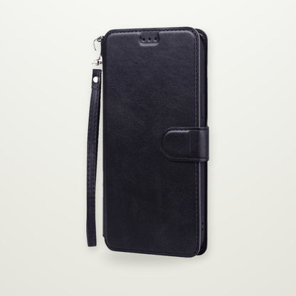 Leather-Look Flip Wallet Case for iPhone 14–17