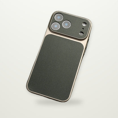 Quilted Diamond-Pattern Magnetic Case for iPhone 13–17