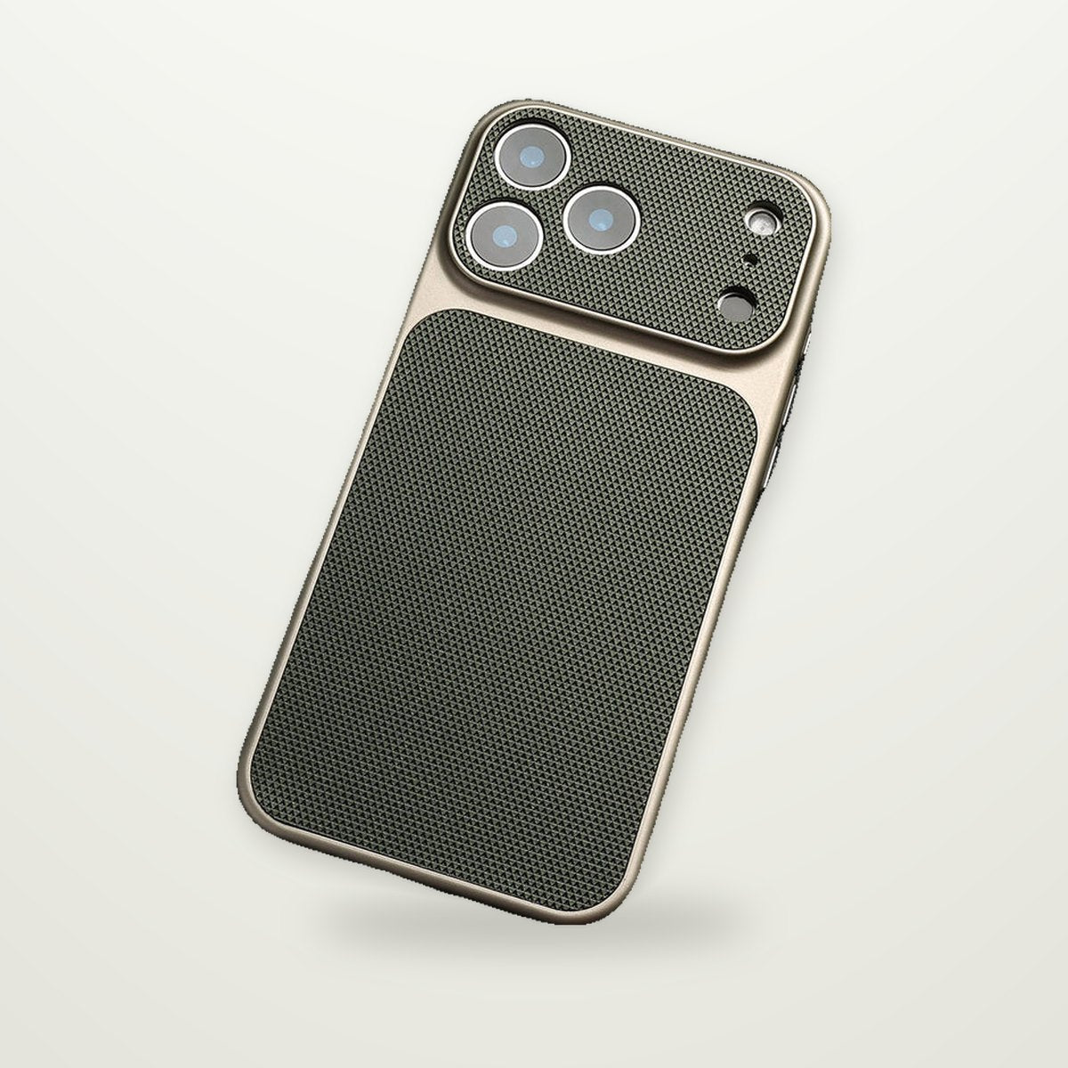 Quilted Diamond-Pattern Magnetic Case for iPhone 13–17