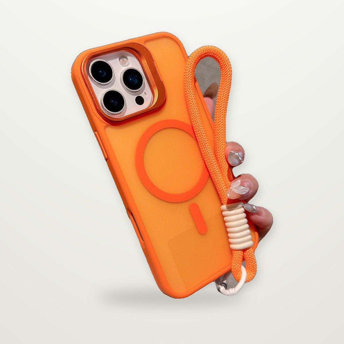 Magnetic Case with Wrist Strap for iPhone 14–17