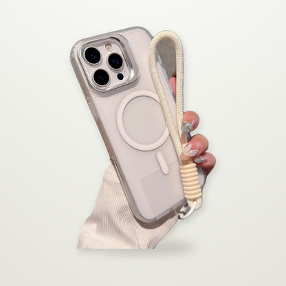 Magnetic Case with Wrist Strap for iPhone 14–17
