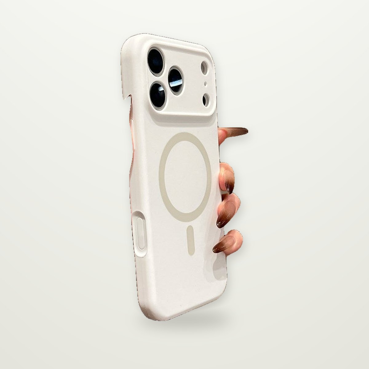 Soft-Touch Silicone Magnetic Case in 10 Colors for iPhone 16–17