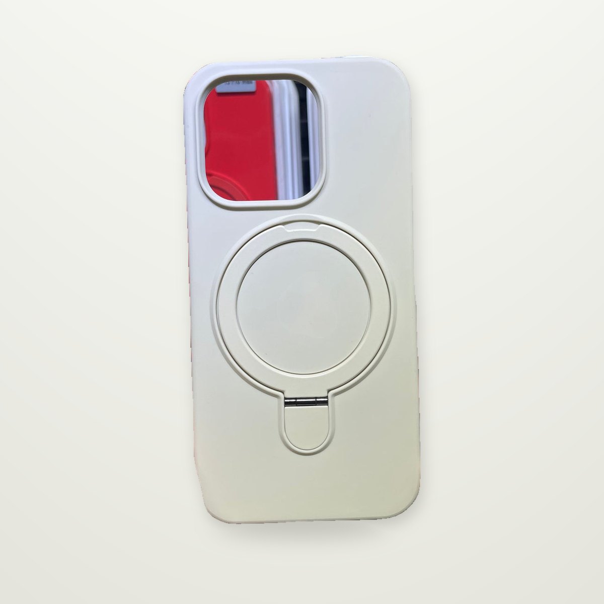 Liquid Silicone Magnetic Case with Ring Stand for iPhone 13–17