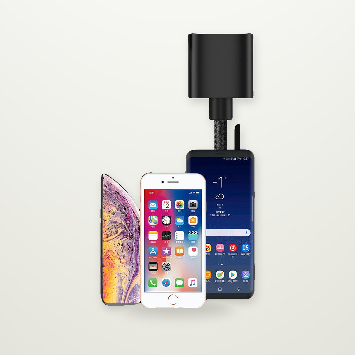 360° Magnetic Charging Cable with LED