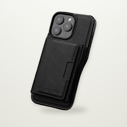 Anti-Skimming Magnetic Card Wallet Case for iPhone 16–17