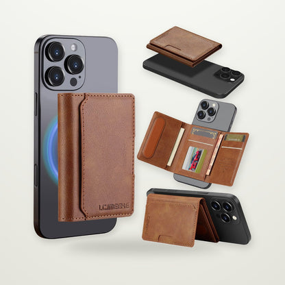 Anti-Skimming Magnetic Card Wallet Case for iPhone 16–17