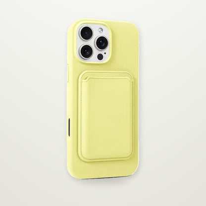 Silicone Magnetic Case with Card Holder for iPhone 11–17