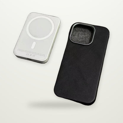 Magnetic Leather Case for iPhone 13–17 Pro Models