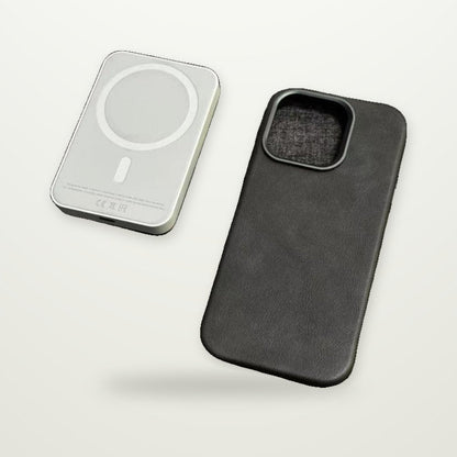 Magnetic Leather Case for iPhone 13–17 Pro Models