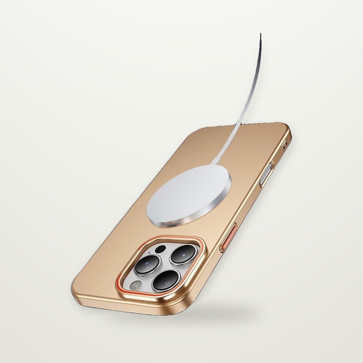 Gold-Ring Magnetic Stand Case for iPhone 13–17