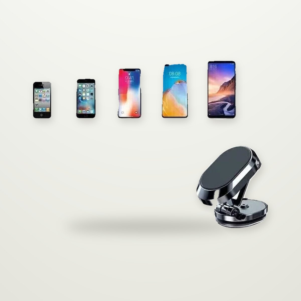 Stainless Steel Magnetic Dashboard Mount