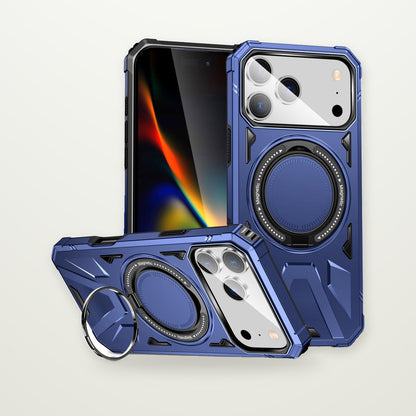 Matte Magnetic Case with Built-In Stand for iPhone 15–17